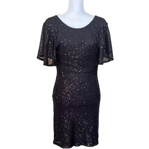 ASTR the Label Black Sequin Cocktail Dress, small, polished, glamorous, refined